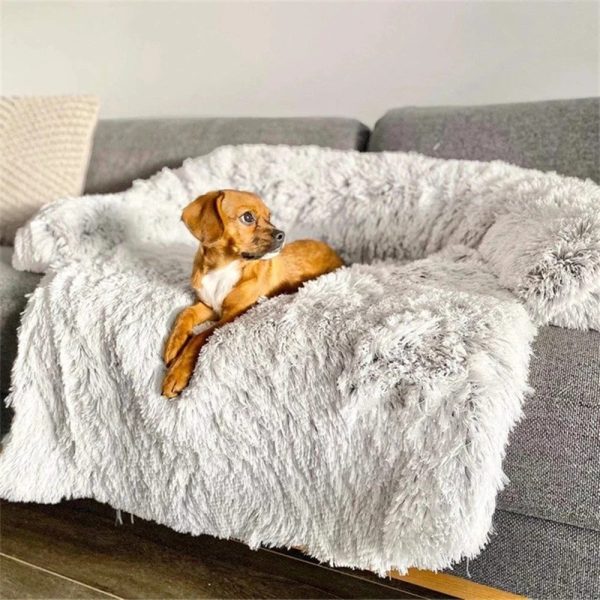 Coussin Tapis Chien Fourré
