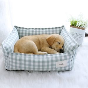 Lit pour chien Champetre en tissu doux