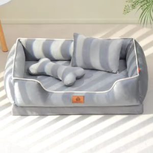 panier chien gris