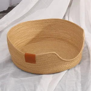 Panier Nid en Osier Tissé