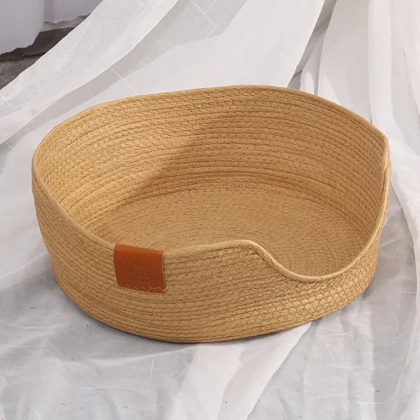Panier Nid en Osier Tissé