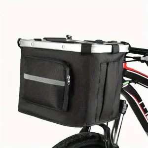 panier de vélo avec petit animal